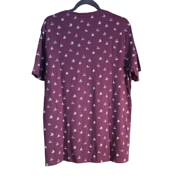 NWT Burgundy Red Sailboat Nautical Cactus Man Shirt XL - Picture 2 of 5